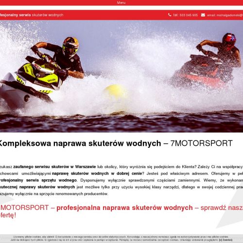Łódź - profesjonalny serwis skuterów wodnych cena