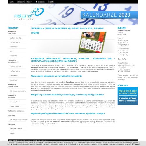 Kalendarze spiralowane w Gdańsku