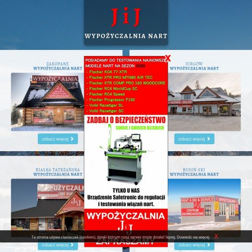 Wypożyczalnia nart w niskiej cenie bukowina tatrzańska - Zakopane