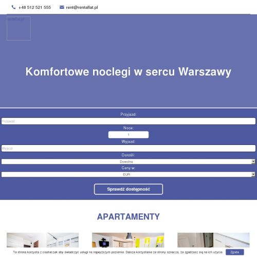 Wynajem mieszkania na dobę w Warszawie