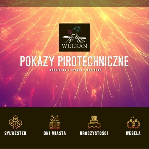 Racibórz - pokaz pirotechniczny śląsk