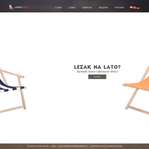 Kraków - personalizowane leżaki reklamowe