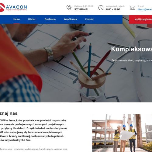 Projekt przyłącza wodociągowego - Skawina