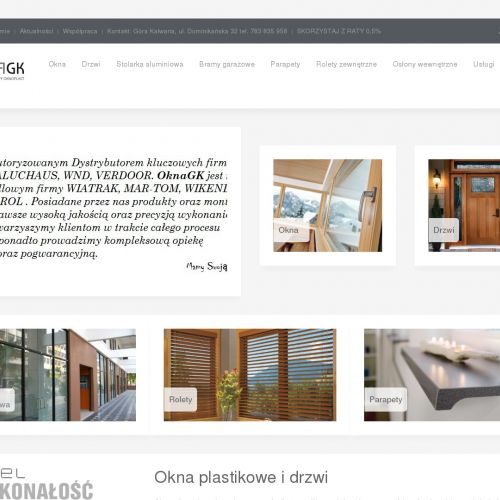 Góra Kalwaria - nowoczesne okna aluminiowe