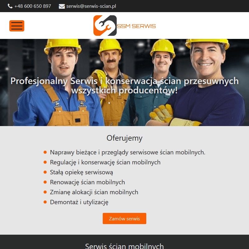 Regulacja ścian przesuwnych - Katowice