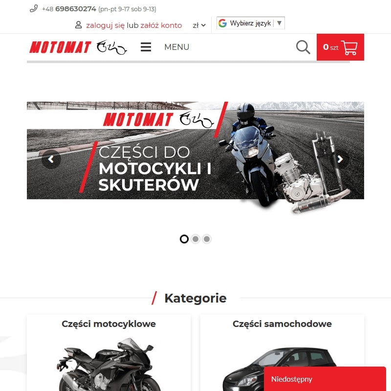 Części motocyklowe