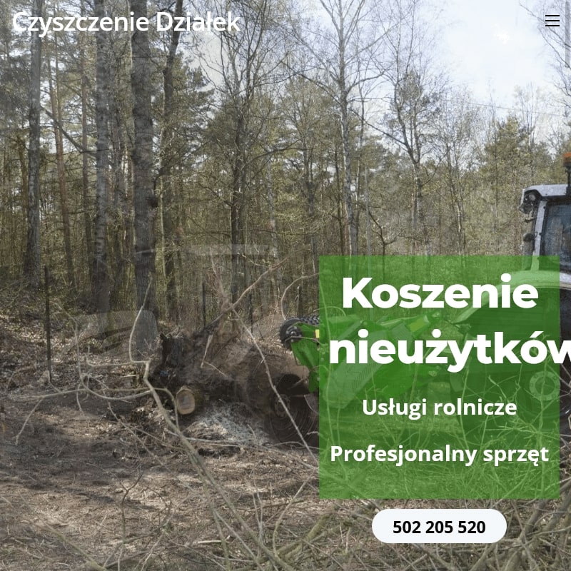 Warszawa - sprzątanie działek