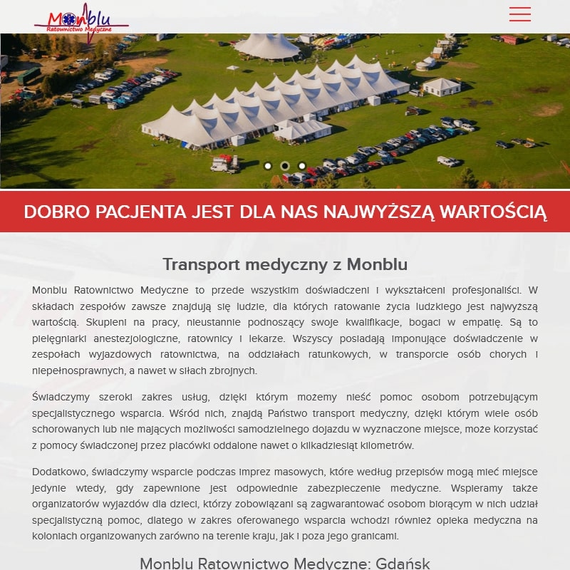 Elbląg - transport sanitarny