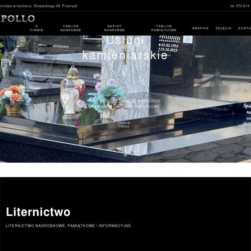 Rzeszów - liternictwo w kamieniu