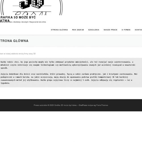 Kurs modelowania 3d w Mińsku Mazowieckim