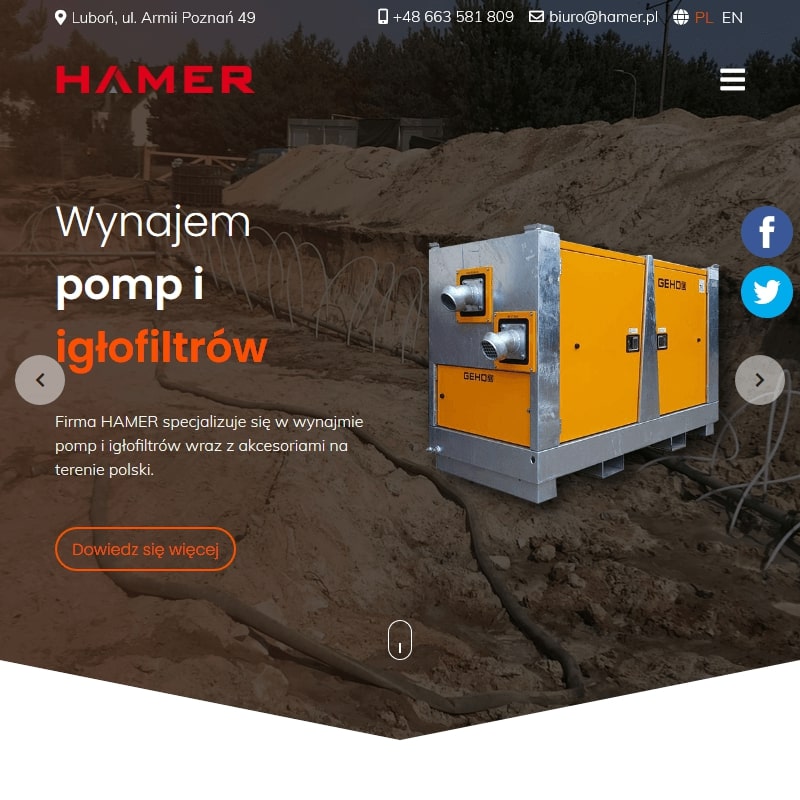 Pompa zatapialna w Warszawie