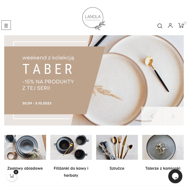 Talerze deserowe kamionka