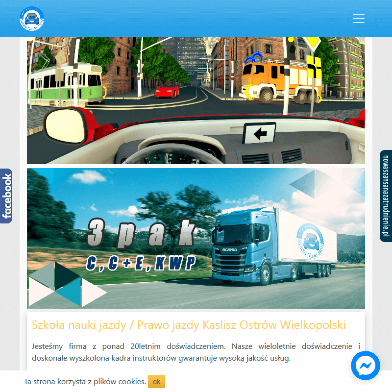 Ostrów Wielkopolski - szkoła nauki jazdy kat c