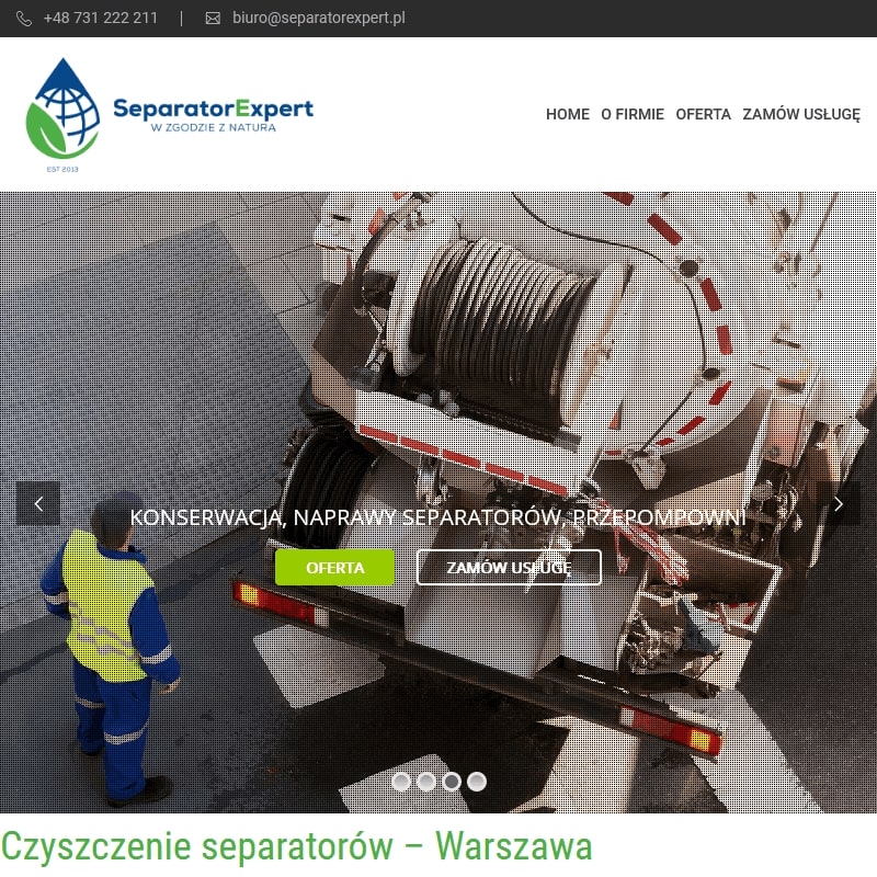 Czyszczenie separatorów ropopochodnych - Grójec