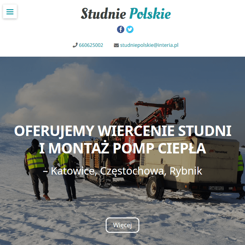 Studnie głębinowe - Sosnowiec
